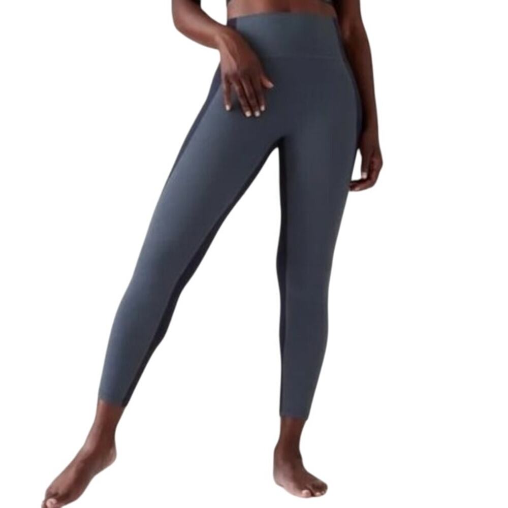 Athleta Transcend Colorblock 7/8 Tight Leggings Blue Women's Sz XS New With Tags